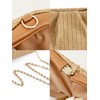 BRYCTSISEN Women Straw Beach Clutch Purse Handbag Summer Elegant Vacation