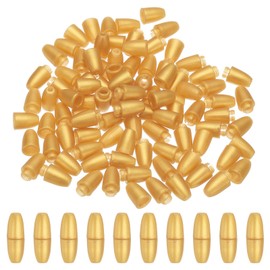 PATIKIL 24mm Breakaway Clasps, 50 Set Plastic Bead Barrel Connectors Lanyard Clips for Necklace Lanyard Bracelet Jewelry Making DIY Craft, Gold