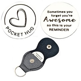 Funny Inspirational Pocket Hug Gifts for Women Men Sometimes You Forget That You're Awesome Pocket Hugs Token for Husband Daughter Christmas Birthday Gifts for Coworker Friends
