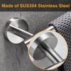 Nolimas Brushed Nickel Bath Towel Bar Single Bars Towel Rack