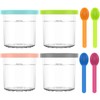 4 Pack Ice Cream Tubs for Ninja Creami, Stackable Ice