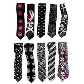 Black White Web ***Cheeky & Funky Ties***Mod Gothic Emo Steam Punk – Fantastic Designs and Colours