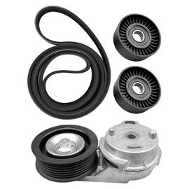 AUGREX 38382 Drive Belt Tensioner Pulley Assembly Kit Fit for Dodge Ram 1500 2500 3500 2003 2004 2005 2006 2007 2008 5.7L V8 Replace 53032130AA 53032130AC 38058 7PK2570