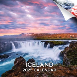 2024 2025 Iceland Monthly Wall Calendar - Nordic Travel Calendar - 12 x 24 Open - Thick No-Bleed Paper - Giftable - Academic Teacher's Planner Calendar Organizing & Planning Calendar