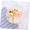 MERRYHAPY Giraffe Pattern Ceramic Plate for Boy Girl Porcelain Feeding
