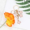 Leaf Key Ring, Pearl Key Chain, Lucky Charm for Children,