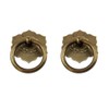 Tiazza 2Pcs Antique Brass Ring Pulls Handle Kitchen Cabinets Wardrobe