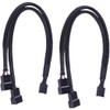 Apuxon 2 Pack PWM Fan Splitter Cable, Computer PC Case