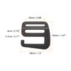 sourcing map Pack of 8 Metal Webbing Strap 0.98 Inches