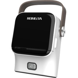 Rongta 2 Inch Label Maker Machine with Tape, Thermal Label Printer Easy Use for Office, Home, Business, Portable Bluetooth Label Maker with 2'' x1.18'' Labels-230pcs/Roll, R22 (White)