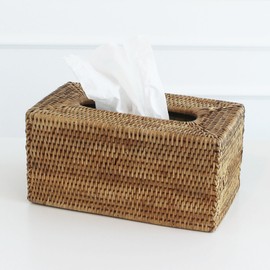 Rattan square tissue case, tissue case cover, tissue box, rattan square tissue cover / 라탄 각티슈케이스 휴지케이스 커버 티슈곽, 라탄 사각 티슈커버