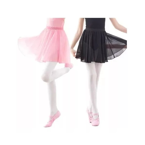 Patry Deluxe Set 2x Falda Ballet Chifón Tutu Danza Niña