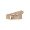 s.Oliver Leather Belt with Square Clasp, Cognac