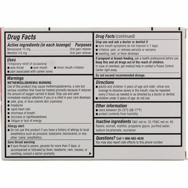 Cepacol Maximum Strength Throat Drop Lozenges, Cherry, 16 Count