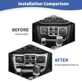 RT-TCZ for Jeep JL Center Dash Window Switch Panel Trim Cover for Jeep Wrangler JL JLU Gladiator JT 2018-2024 Silver Interior Accessories