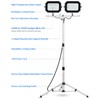UFOND 20000 Lumen Work Lights with Stand, 200W Dual Head
