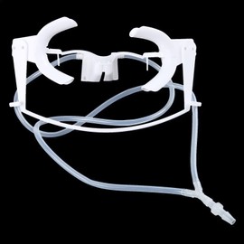 Dental Oral Dry Field System Retractor Cheek Retractor Autoclavable Mouth Opener for Teeth Whitening with Saliva Suction Tube Dentist Orthodontic Treatment Tongue Guard(L)