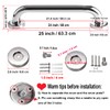 2 Pack 24 Inch Shower Grab Bar, iMomwee Chrome Stainless