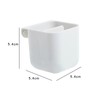 Monitor Pen Holder for Desk Organization - Self-Adhesive Plastic Stationery
