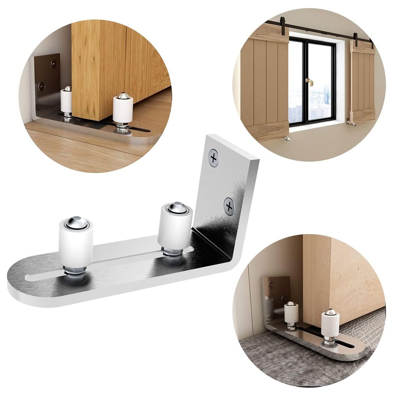 CCJH Barn Door Floor Guide Stainless Steel Adjustable Sliding Door