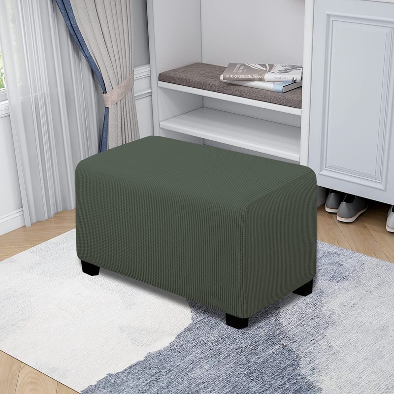 Easy-Going Funda otomana elástica fácil de Usar, Taburete de Almacenamiento