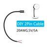 USB C to 2 Pin Bare Wire Open End Power
