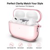ULAK ULAK Compatible with Airpods Pro & AirPods Pro 2 Case, Design Soft TPU Airpods Pro 1st/2nd Generation Case Cover 2022/2019 with Ring Keychain Shockproof Protecitve Cover, Light Pink