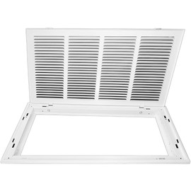 Venti Air 24" X 12" Steel Return Air Filter Grille with MERV 11 Filter Pre-Installed - Removable Face/Door for 1 inch Filters - HVAC Duct Cover Grill [Outer Dimension: 26.5"W X 14.5" H]