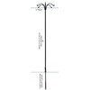 Kettle Moraine Bird Feeder Pole Set with Squirrel Baffle &