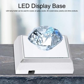3D LED Elegant Color Changing Display Stand Base for Crystal,Artwork,Diamond (Coloful)
