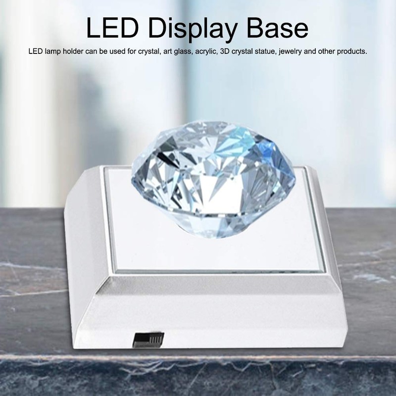 3D LED Elegant Color Changing Display Stand Base for Crystal,Artwork,Diamond