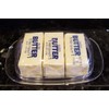Large Double-Wide Clear Acrylic Butter Serving Storage Dish with Lid