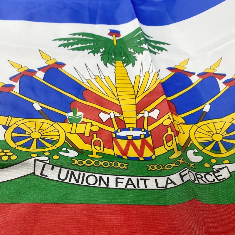 Haiti Flag 3 X 5 Ft,Canvas Header and Double Stitched