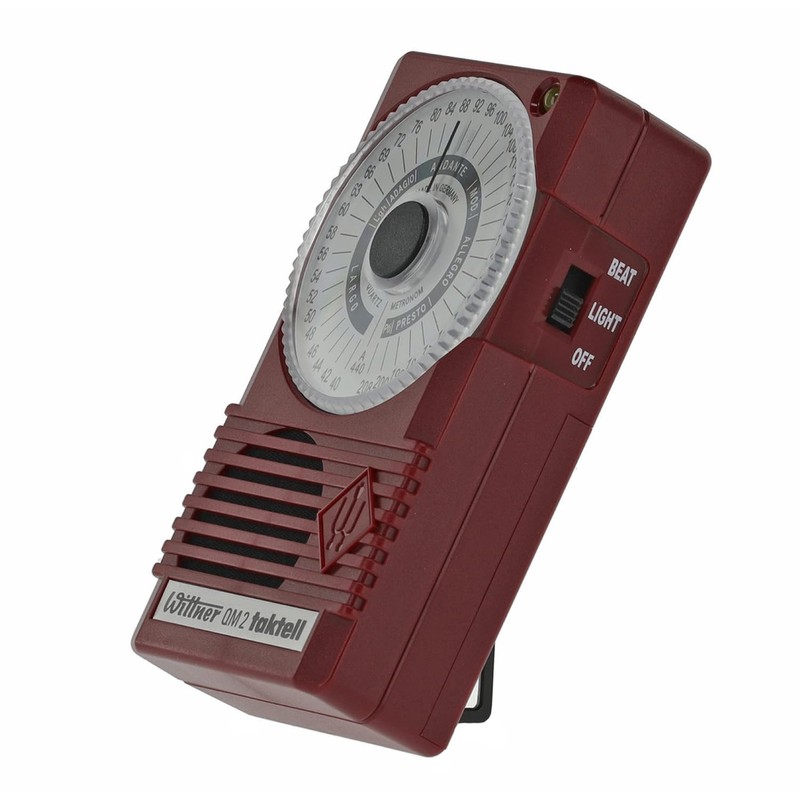 Wittner QM 2 Metronome Taktell Ruby Red Including Earphones with