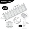 2 Pcs Kitchen Plinth Vent, 300 x 80 mm Radiator