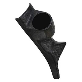 GlowShift Black Single Pillar Gauge Pod Compatible with Ford F-Series F-250 F-350 Power Stroke 1992-1997 - Mounts (1) 2-3/8" (60mm) Gauge to Truck's A-Pillar