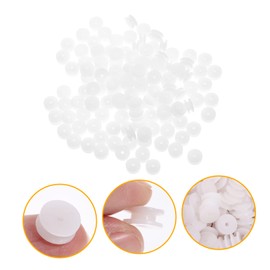 Toyvian 100pcs Pulley Gear Airplane Model Automotive Parts Plastic Model Accessories Remote Control Car Mute White