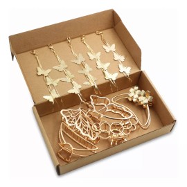 Govssing Pinzas Para Cabello Mujer Niña Mariposa Metal Horquilla 5pzs