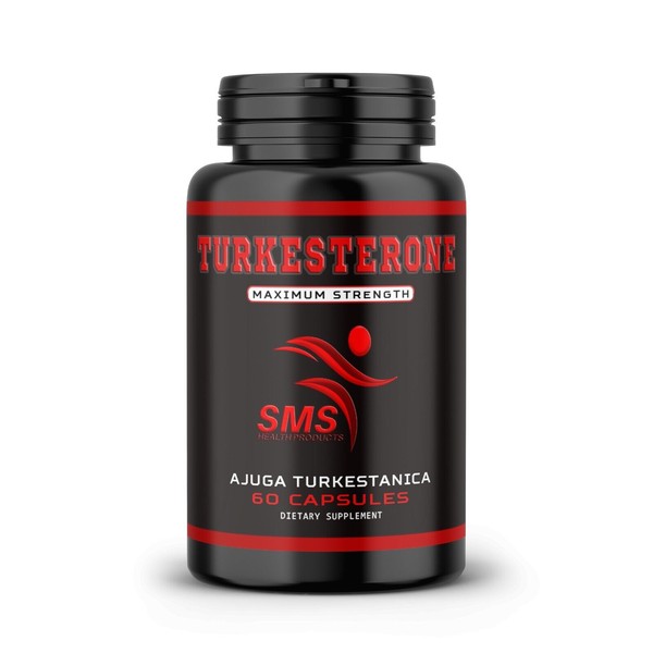SMS TURKESTERONE 1200mg AKA Ajuga Turkestanica Standardized to 10% 60