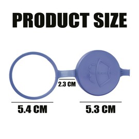 Adunsiaoto Pack of 2 Car Windscreen Wipers, Bottle Caps, Universal Windscreen Washer Container, Reservoir Cap, Fuel Cap for Most Cars (Hard)