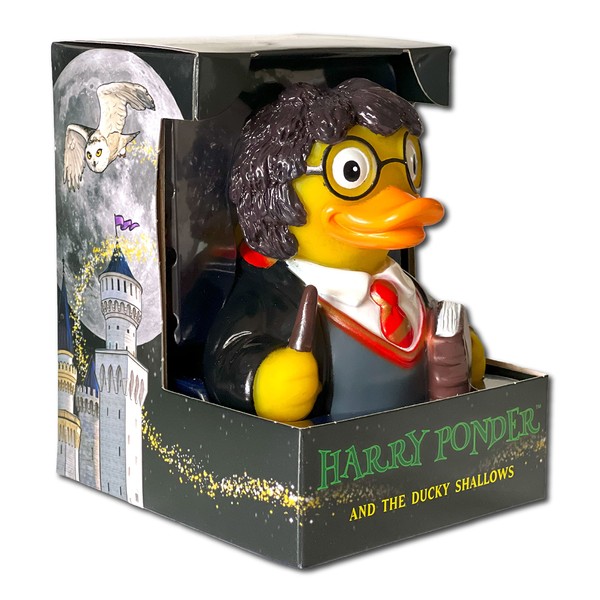 CelebriDucks Harry Ponder Young Wizard - Juguete de baño Coleccionable de Primera Calidad, temática de películas de fantasía