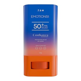 Protector Solar Facial en Barra Confianza FPS 50+ | Protección Contra Rayos UV IR y Luz Azul | Contiene Escualeno y Extracto de Tomatillo | para Todo Tipo de Piel | 20g
