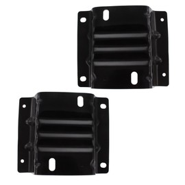 For Ford E-350/E-450 Super Duty 2009-2019 Bumper Mounting Plate Driver & Passenger Side | Pair | Front | Steel | CAPA | Replacement For FO1066176, FO1067176 | 191275671979, 191275676554