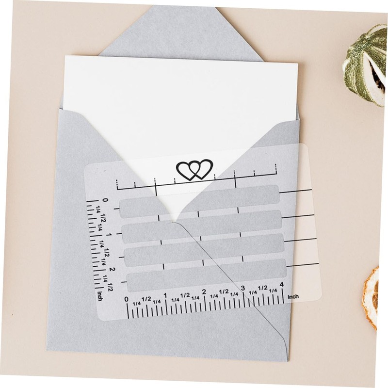 DOITOOL 12pcs Calligraphy Stencils Multi Functional Plastic Rulers for Journaling