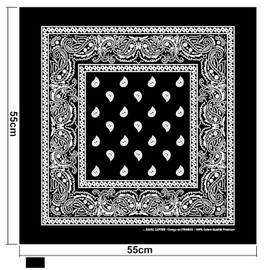 KARL LOVEN Bandanas Pack 100% Cotton Paisley Scarf Head Neck Scarf - Pack of 5, 10 or 20 -