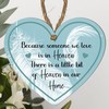 "Heaven in Our Home" Heart-Shaped Memorial Plaque - Available in