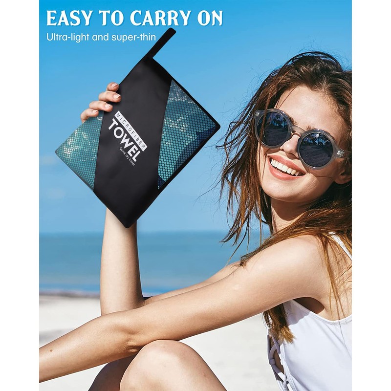 YISUMEI Microfibre Beach Towel XXL Beach Towel Lightweight Bath Towel