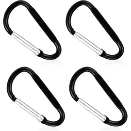 4 Pcs Carabiner Clip Small, D Ring Clip Hook Karabiner, Key Ring Clips,Small Carabiner Clip,Mini Carabiner Keyring for Outdoor, Fishing, Hiking, Traveling