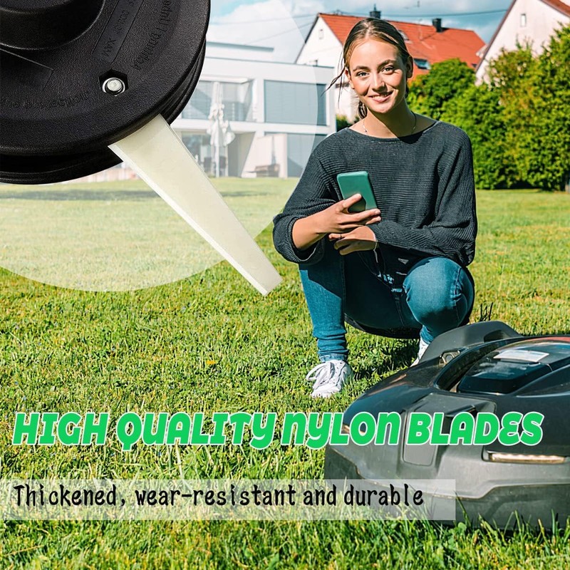 Glomora Lawn Mower Plastic Blade 24 Piece Replacement Kit For