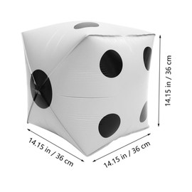 CHILDWEET 6pcs Cube Dice Balloons Creative Foil Balloons for Wedding Birthday Party Decoration Aluminum Foil Use Festive Atmosphere for Game Themes